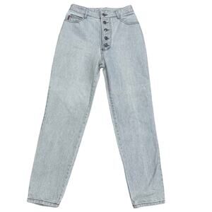 Bongo 90s High Rise Button Fly Acid Wash Tapered Jeans Women’s 7 USA VTG